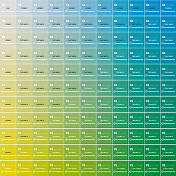 CMYK色見本：CYK20