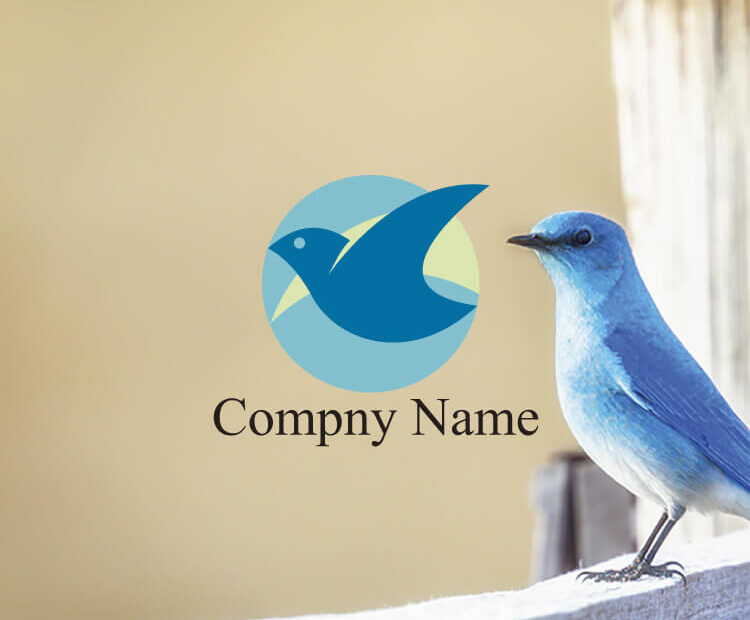 青い鳥 ロゴ0292