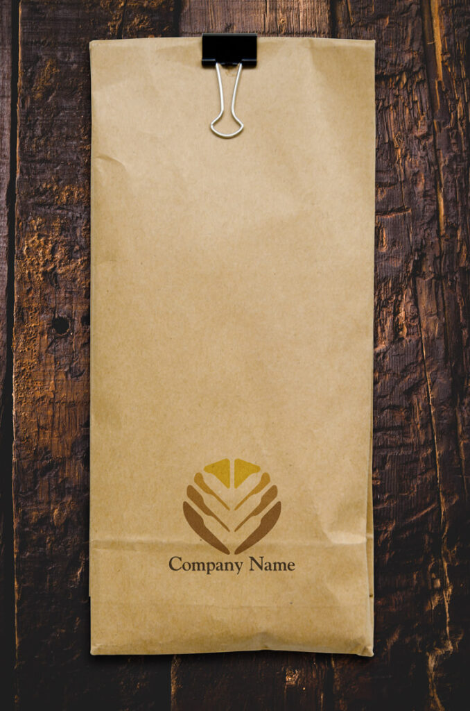 シンプルな麦 ロゴデザイン0364使用見本｜紙袋