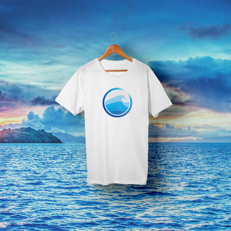 きれいな水 ロゴ0446ブランディング 見本｜Tシャツ