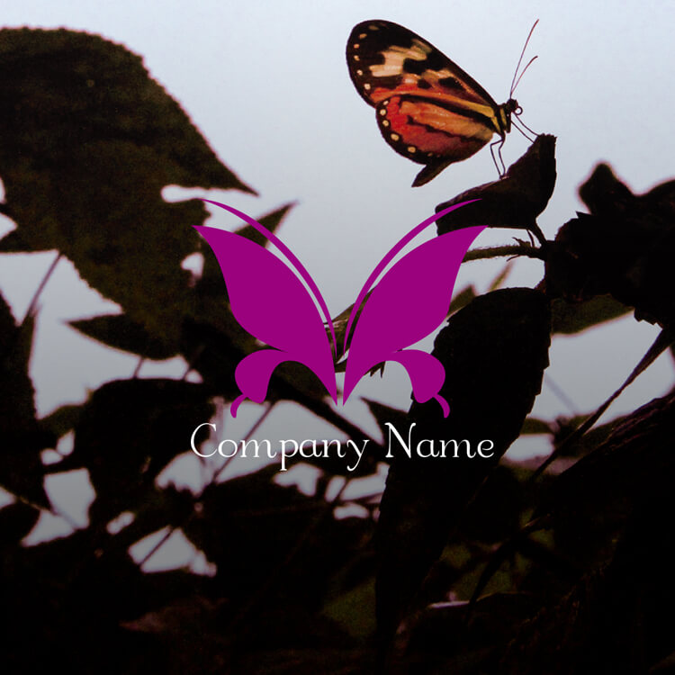 蝶々 ロゴ01123
