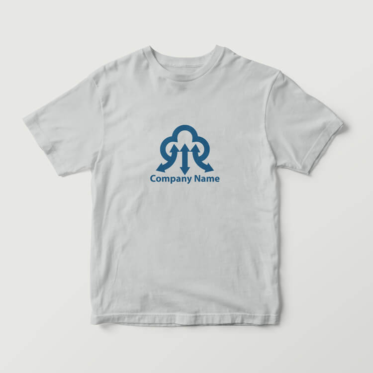 クラウド ロゴ01176使用例｜Tシャツ