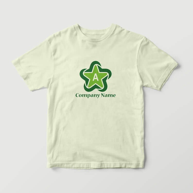 星のロゴマーク01256ブランディング 見本｜ Tシャツ