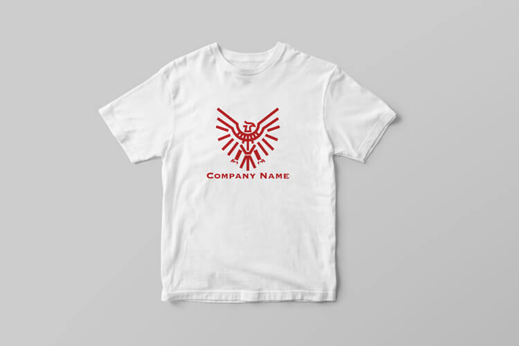 コンドル・鷲・鷹のロゴ01568使用見本｜Tシャツ