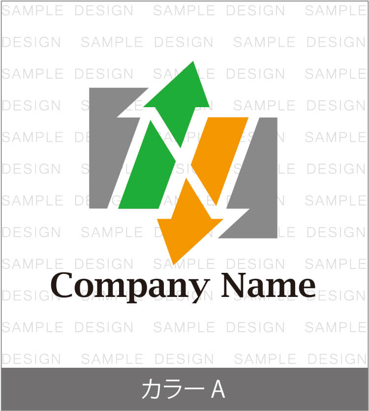 アルファベットNと矢印のロゴ|購入番号01584 8 2101584color a