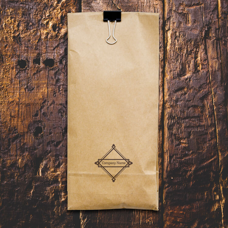 装飾系ロゴフレーム デザイン01767紙袋