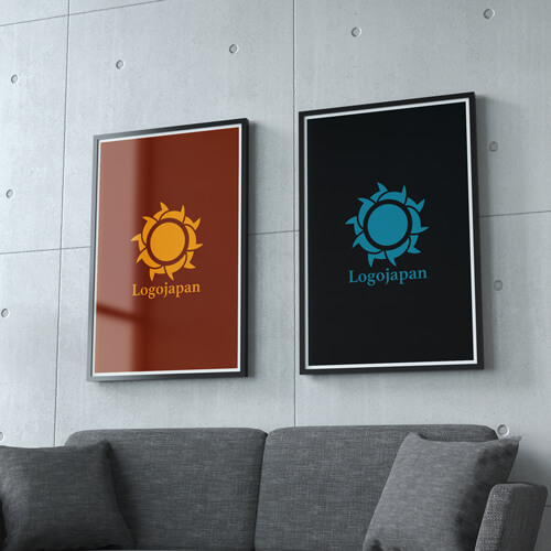太陽とひまわりのロゴ-参考見本4
