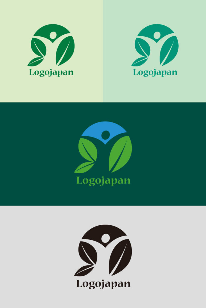 植物と人と健康のロゴ色見本