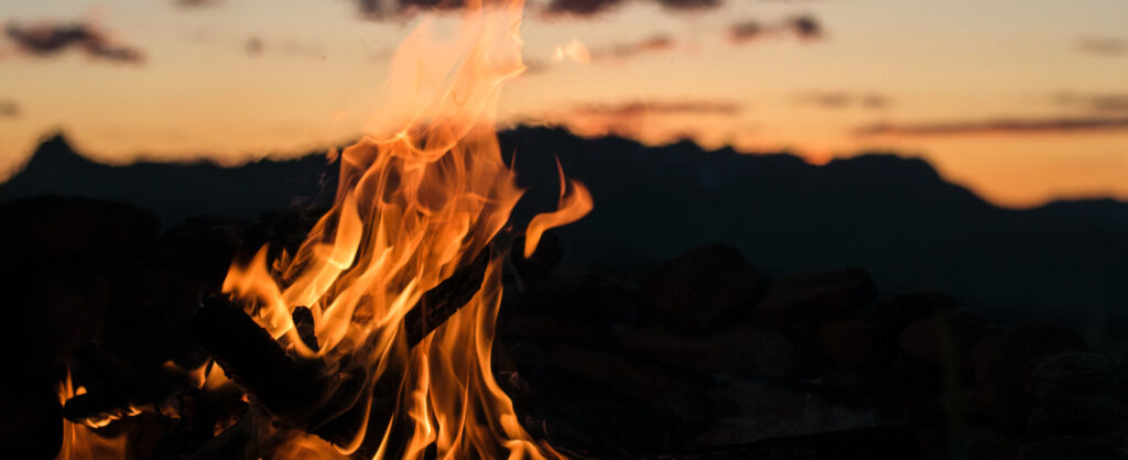 激しい炎と穏やかな火のロゴイメージ1