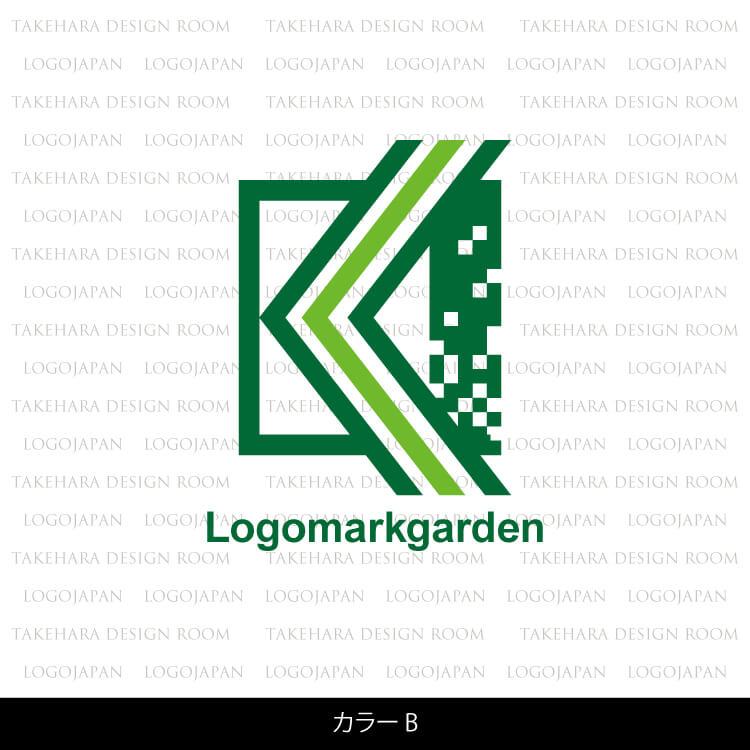 インパクトのあるKの英字ロゴ|ロゴ販売番号01879 11 英字ロゴ01879color-b