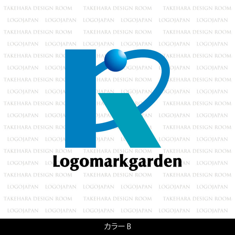 先進的デザインのKのイニシャルロゴ|ロゴ販売番号01880 11 01880color b