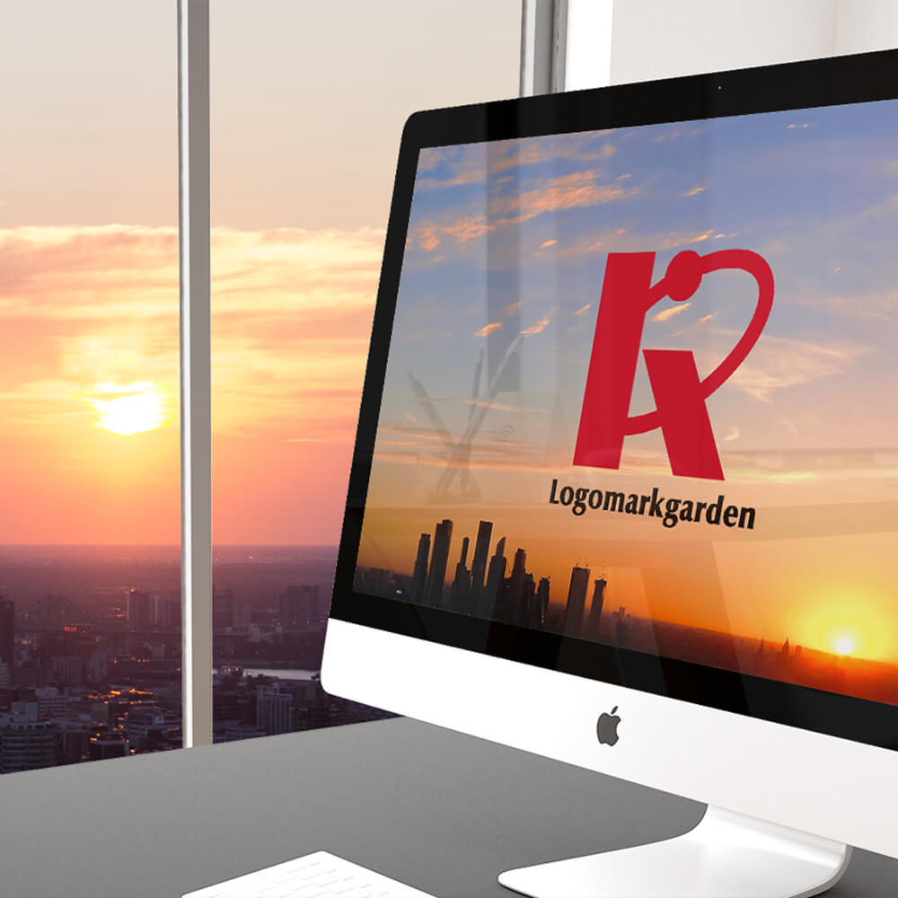 先進的デザインのKのイニシャルロゴ|ロゴ販売番号01880 7 使用見本|看板