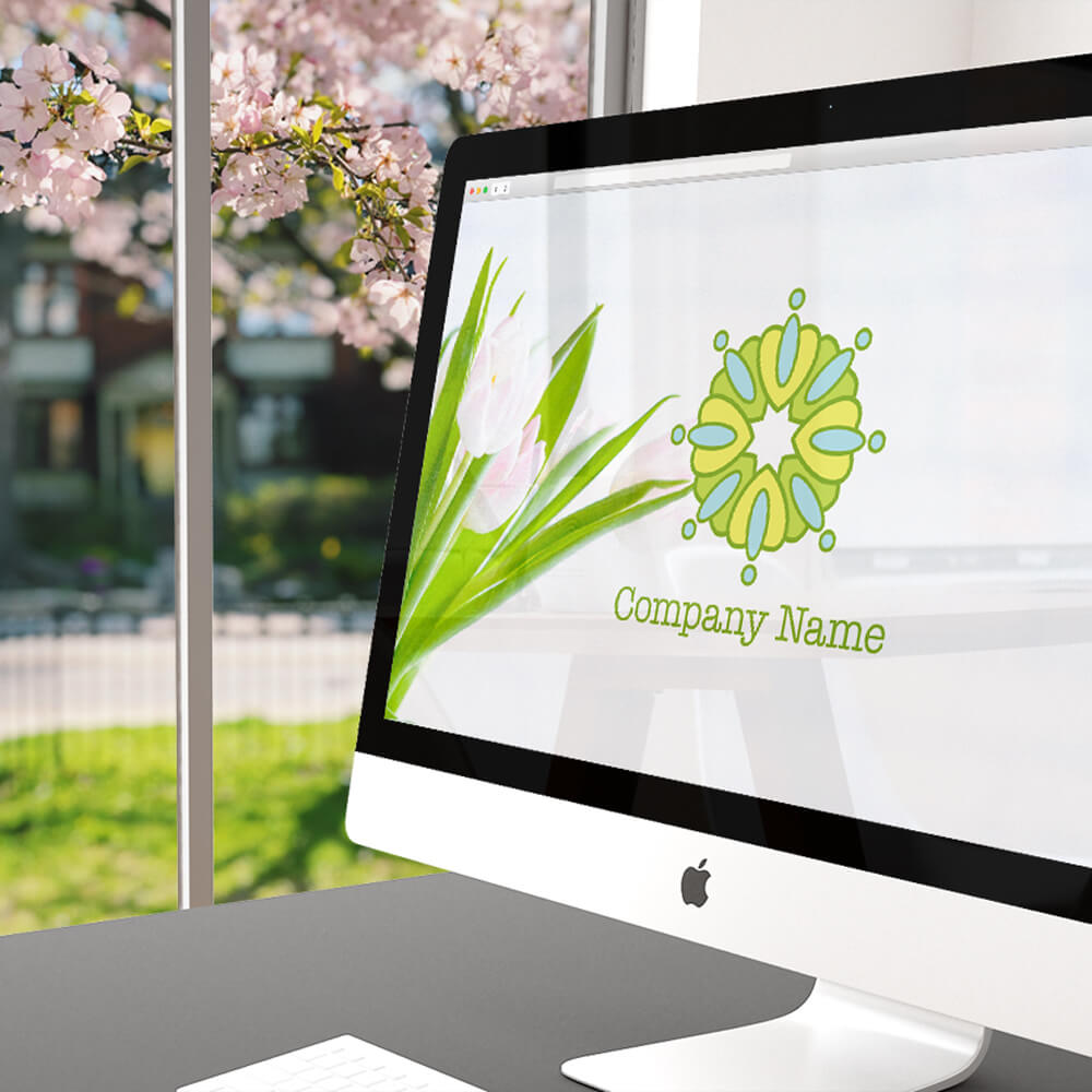 可愛い花のロゴ01635のブランディング｜ホームページ
