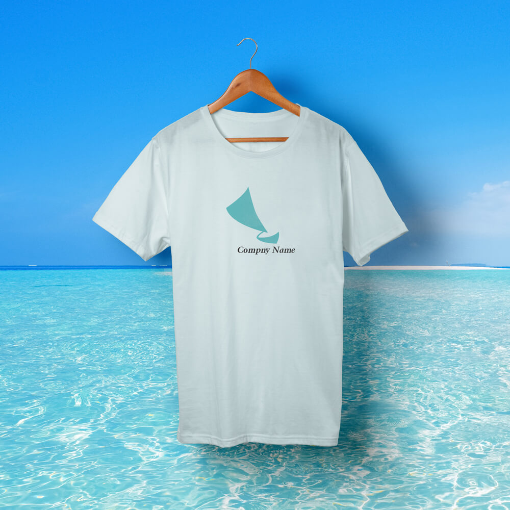ヨット・帆船ロゴデザイン使用例｜Tシャツ