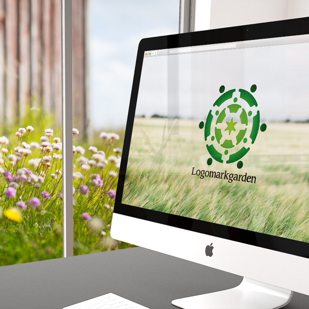 人のロゴ 協力して輪を作る人々を表現したデザイン|ロゴ販売番号-people001 3 people001img03