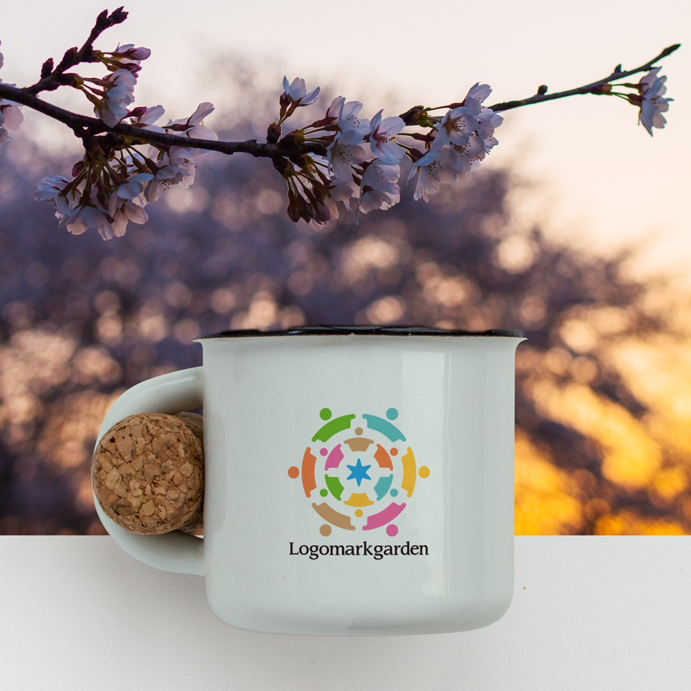 人のロゴ 協力して輪を作る人々を表現したデザイン|ロゴ販売番号-people001 9 people001img05