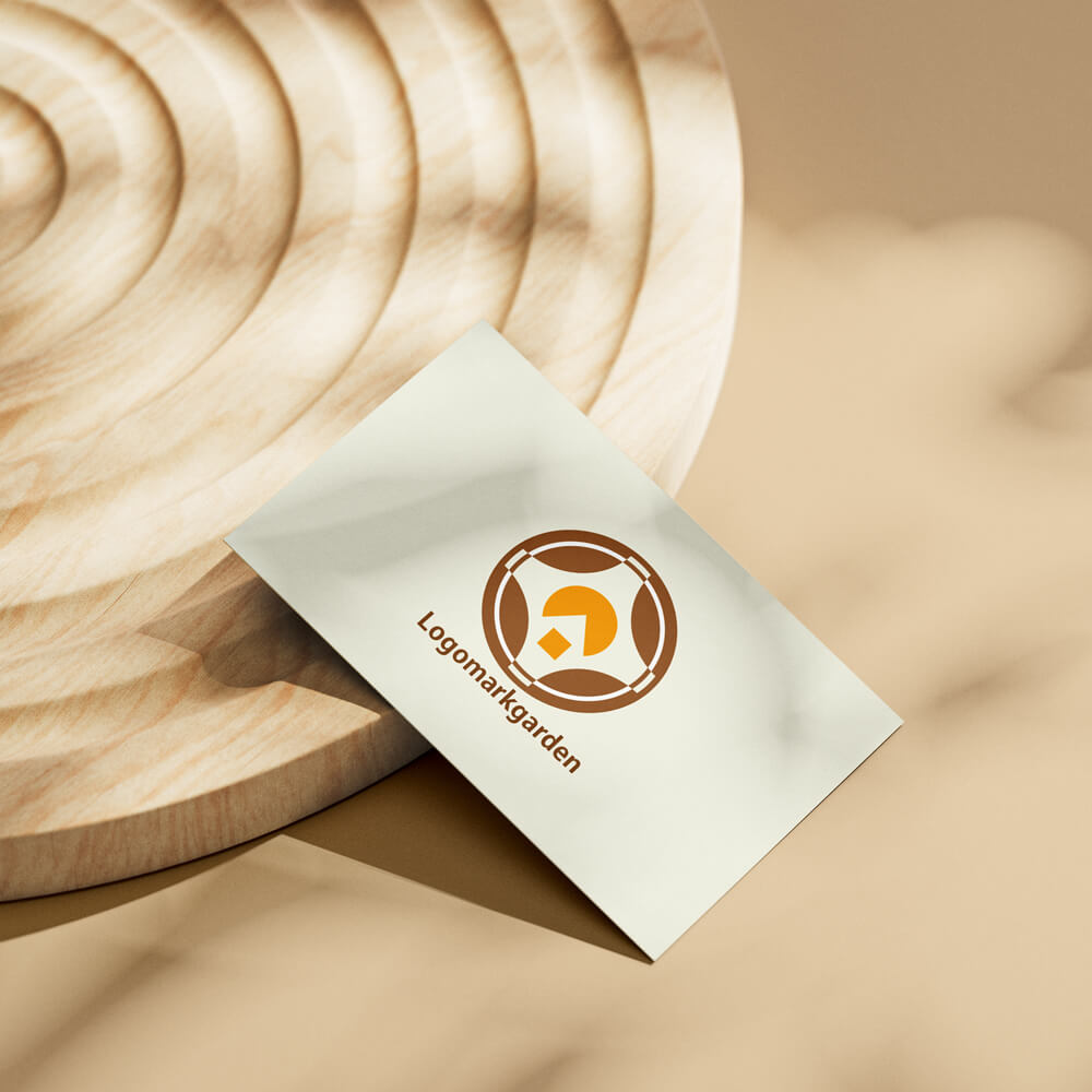 circle cross arrow logo 01918 card