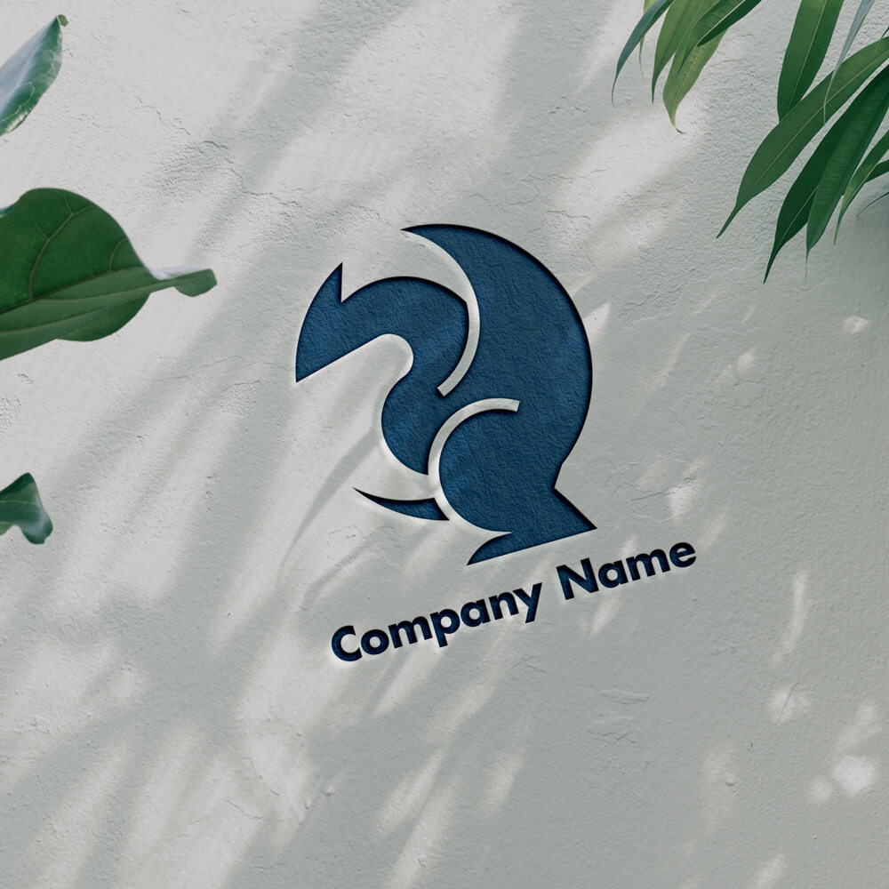 ドラゴンのロゴ1500デザイン見本：壁面加工