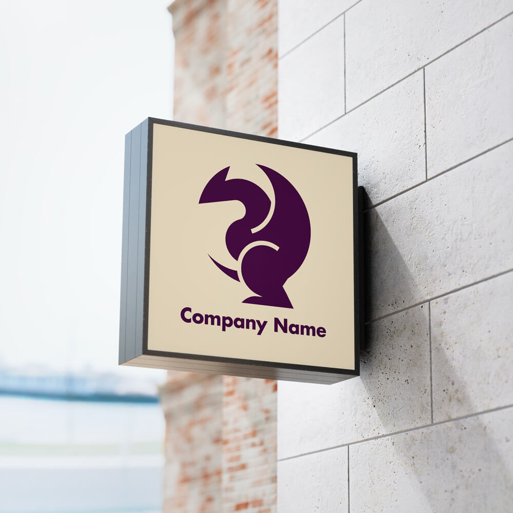 ドラゴンのロゴ1500デザイン見本：お店の看板