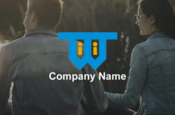 Wロゴ 人を組み合わせたデザイン079