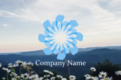 花と歯のロゴ0233