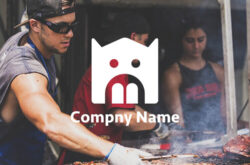 シンプルな豚のロゴ0289