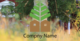 木と家のロゴ0302