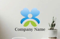 クローバー ロゴ作成0481