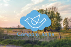 鳥のマークのロゴ0537