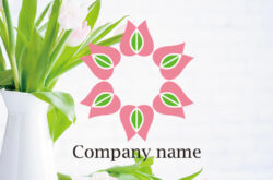 花 かわいい ロゴ0549