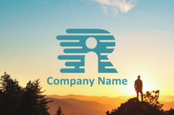 人とアルファベットロゴRのデザイン01341