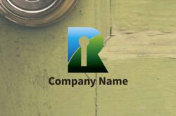 アルファベットRの鍵穴ロゴ01458