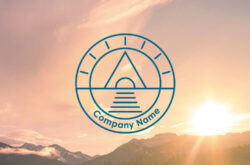 線画のサンライズロゴ01468