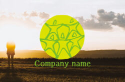 仲間のロゴ 手書き風のラフなデザイン01490