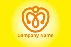 ハートロゴ 人01565