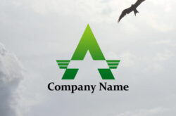 01608鳥ロゴ、Aロゴのデザイン