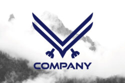 鷹ロゴ Vのデザイン01616