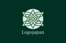 葉と星のおしゃれロゴ